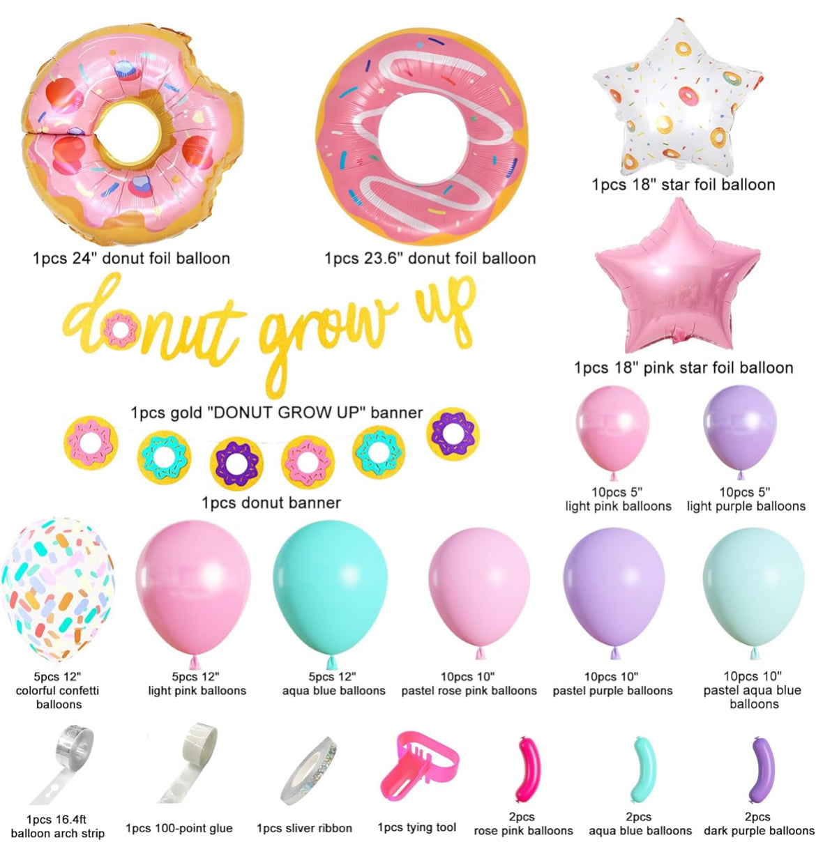 Donut Grow Up Bday Theme