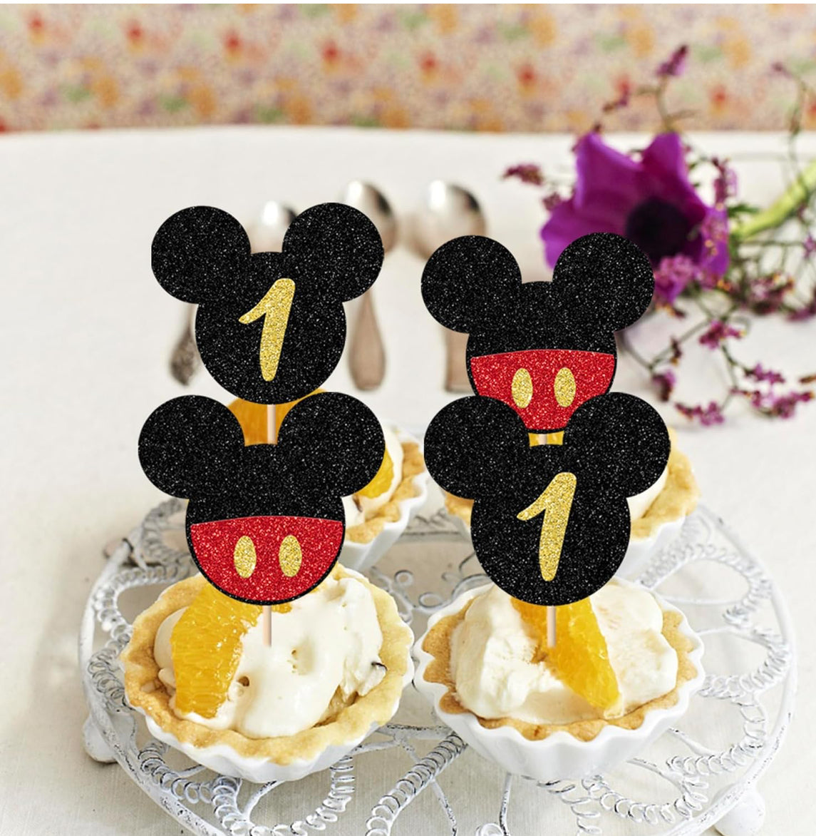 Mickey Mouse Cupcake Toppers (24 pcs.)