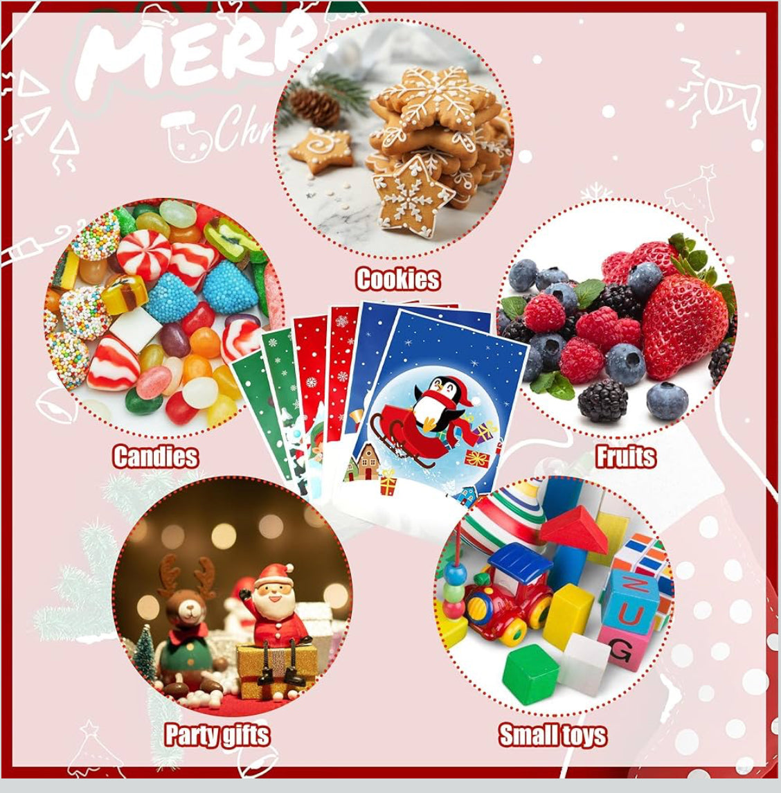 Christmas Gift Bags (120 pcs.)