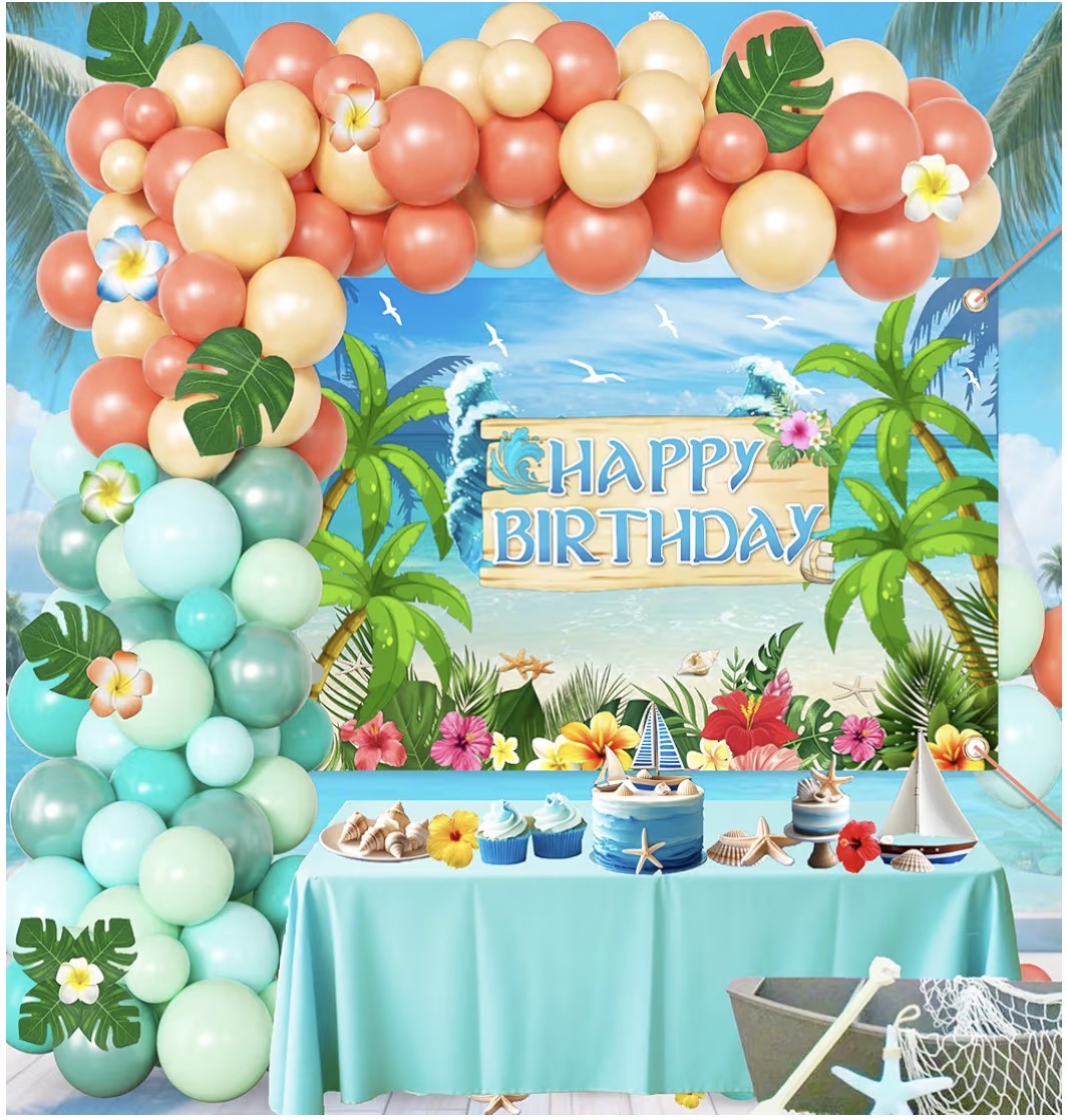 Beach Bday Theme