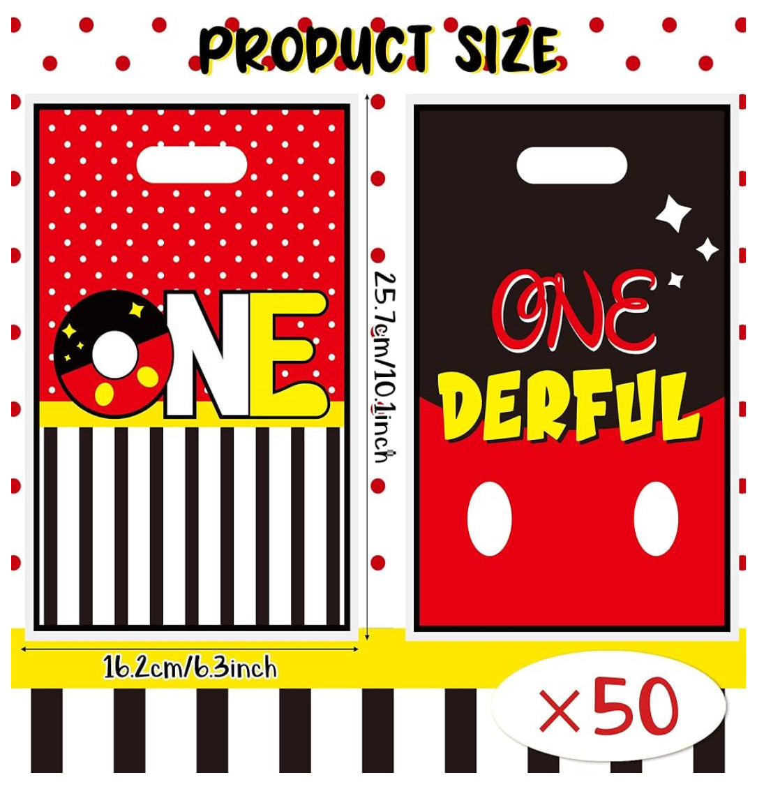 Mickey Mouse Gift Bags (50 pcs.)