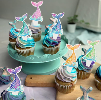 Mermaid Cupcake Toppers (36 pcs.)