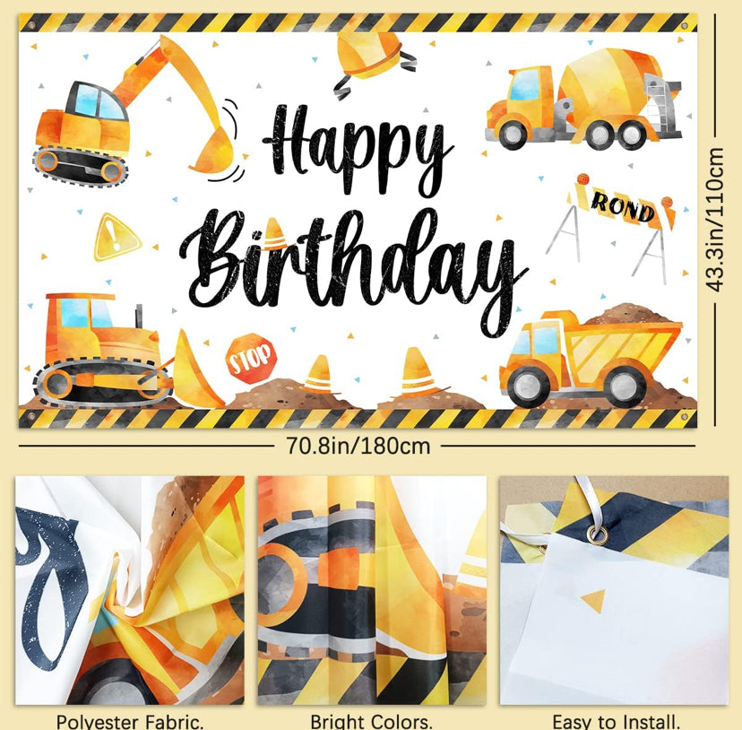 Construction Bday Theme