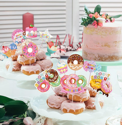 Donut Grow Up Cupcake Toppers (48 pcs.)