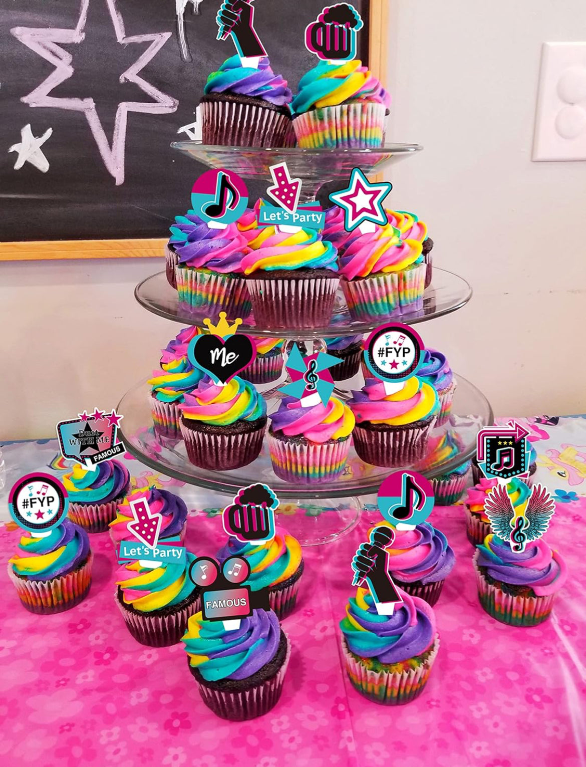 Tiktok Cupcake Toppers (36 pcs.)