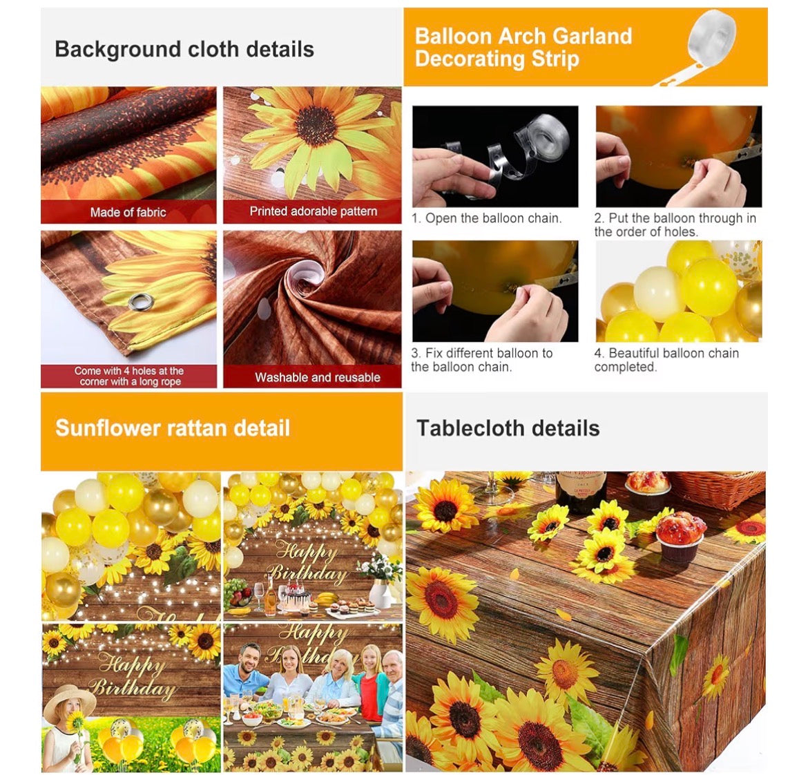 Sunflower Bday Theme