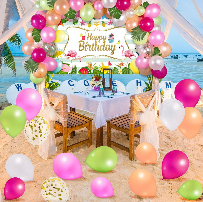 Pink Hawaiian Bday Theme