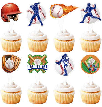 Baseball Cupcake Toppers (32 pcs.)