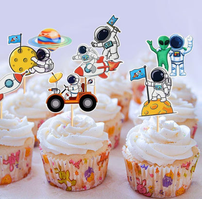 Astronaut Cupcake Toppers (24 pcs.)