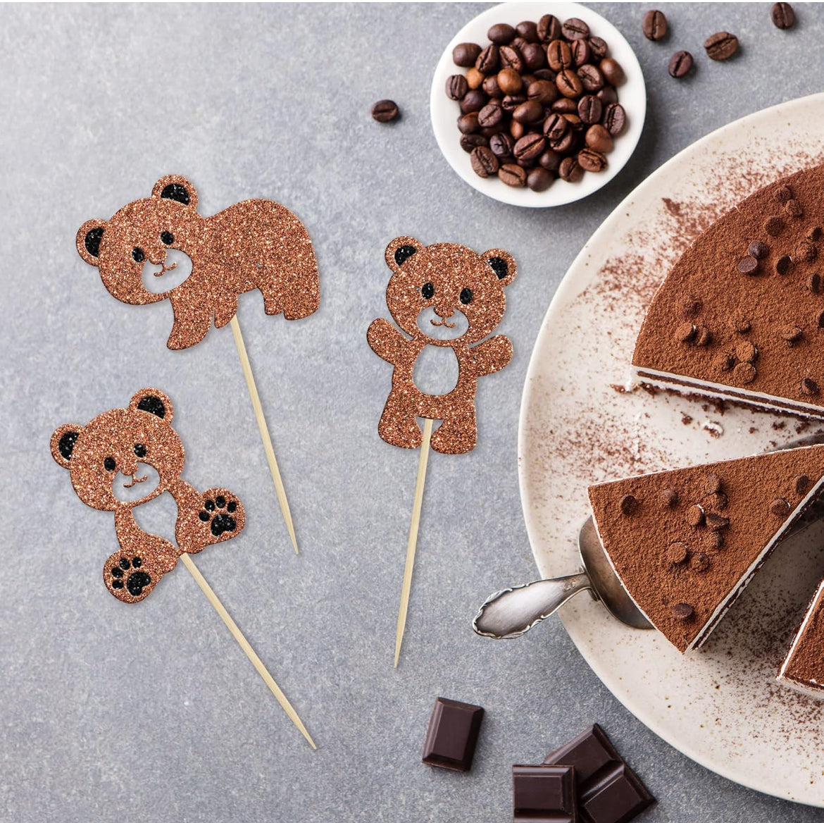 Bear Cupcake Toppers (24 pcs)