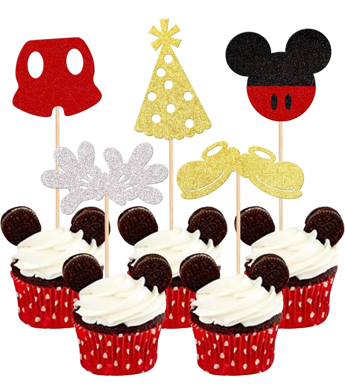 Minnie Mouse Cupcake Toppers (30 pcs.)