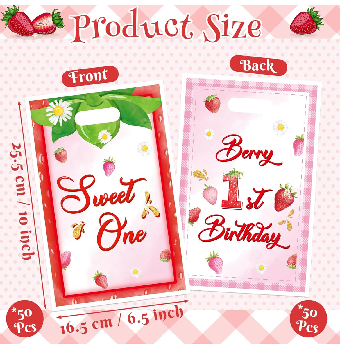 Berry 1st One Gift Bags (50pcs.)