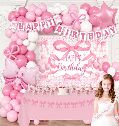 Pink Girl (Bow) Bday Theme