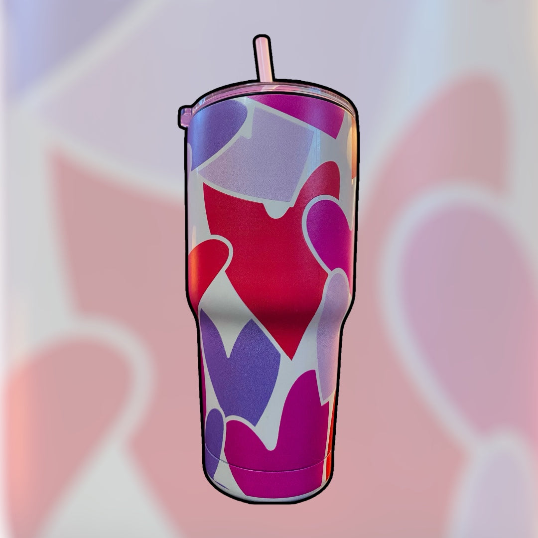 32 oz. Heart-Shaped Tumbler