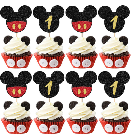 Mickey Mouse Cupcake Toppers (24 pcs.)