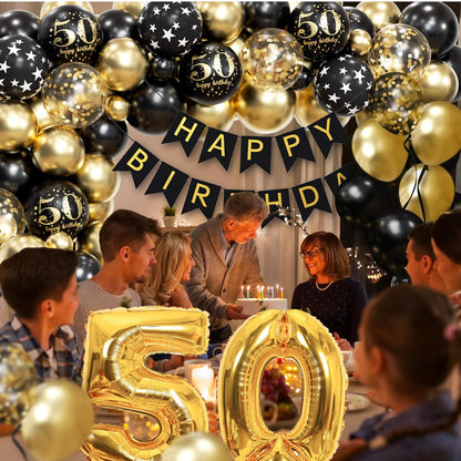 50th Bday Theme (Black Gold)
