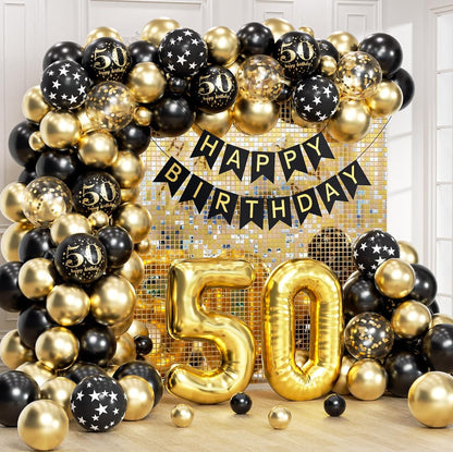 50th Bday Theme (Black Gold)