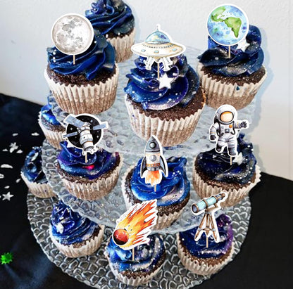 Astronaut Cupcake Toppers (40 pcs.)