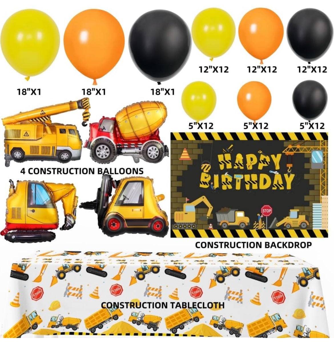 Construction Bday Theme