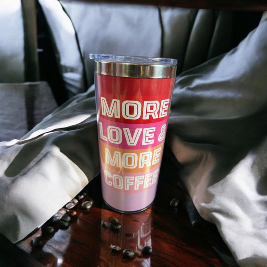 More Love More Coffee Tumbler Gift Basket