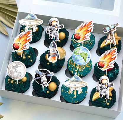 Astronaut Cupcake Toppers (40 pcs.)