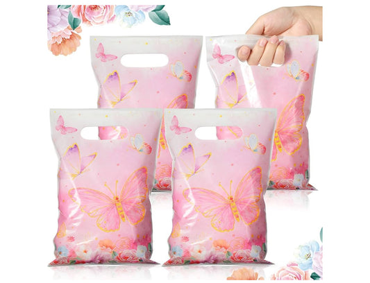 Pink Butterfly Gift Bag (50 pcs.)