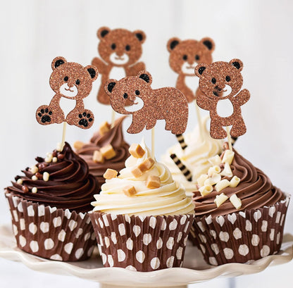 Bear Cupcake Toppers (24 pcs)