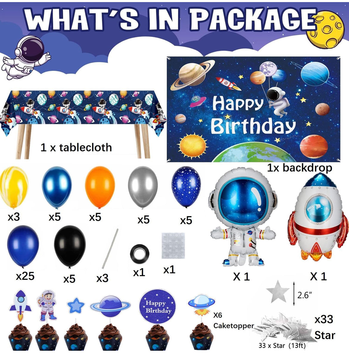 Astronaut Bday Theme