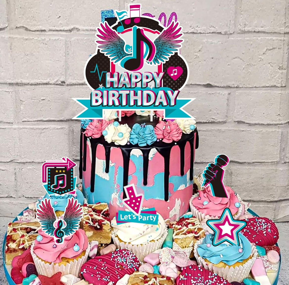 Tiktok Cupcake Toppers (49 pcs.)