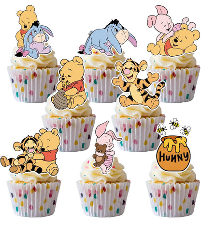 Winnie the Pooh Cupcake Toppers (48 pcs)