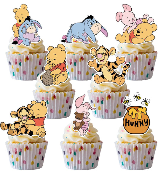 Winnie the Pooh Cupcake Toppers (48 pcs)