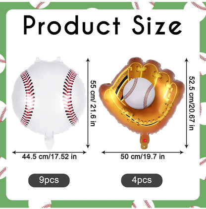 20 inch. Baseball Balloon Foils (13 pcs)