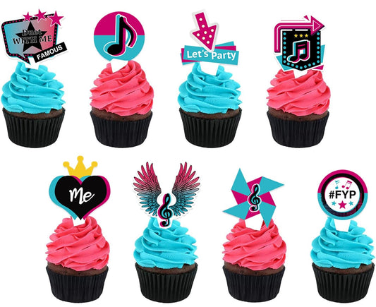Tiktok Cupcake Toppers (36 pcs.)
