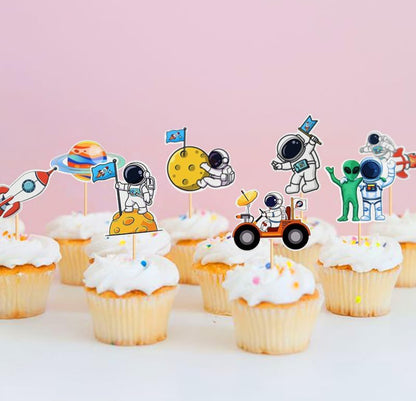 Astronaut Cupcake Toppers (24 pcs.)