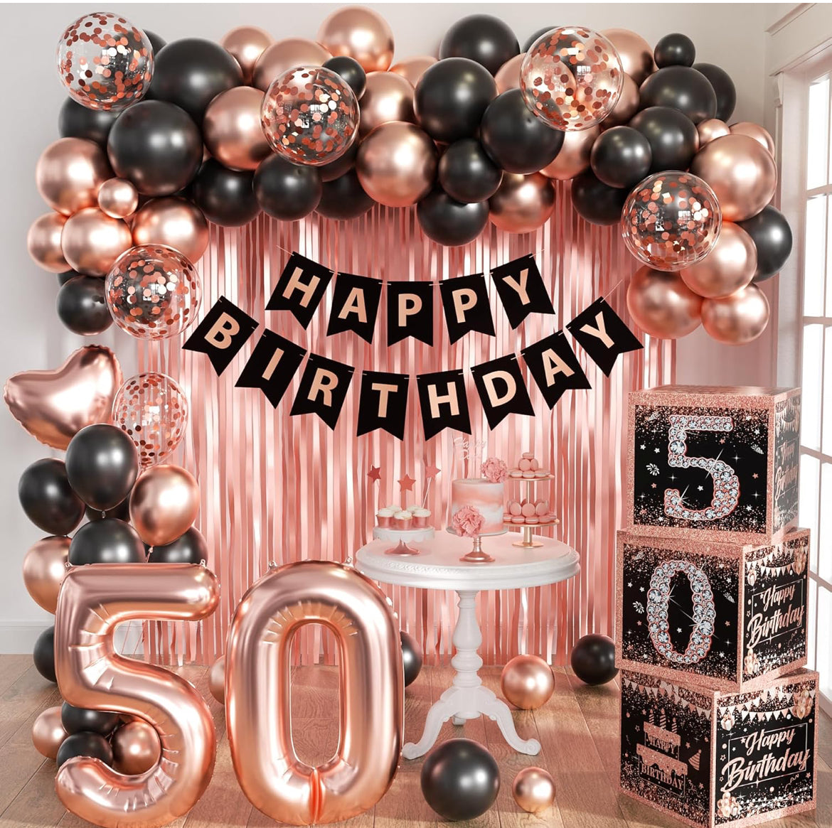 50th Bday Theme (Rose Gold)