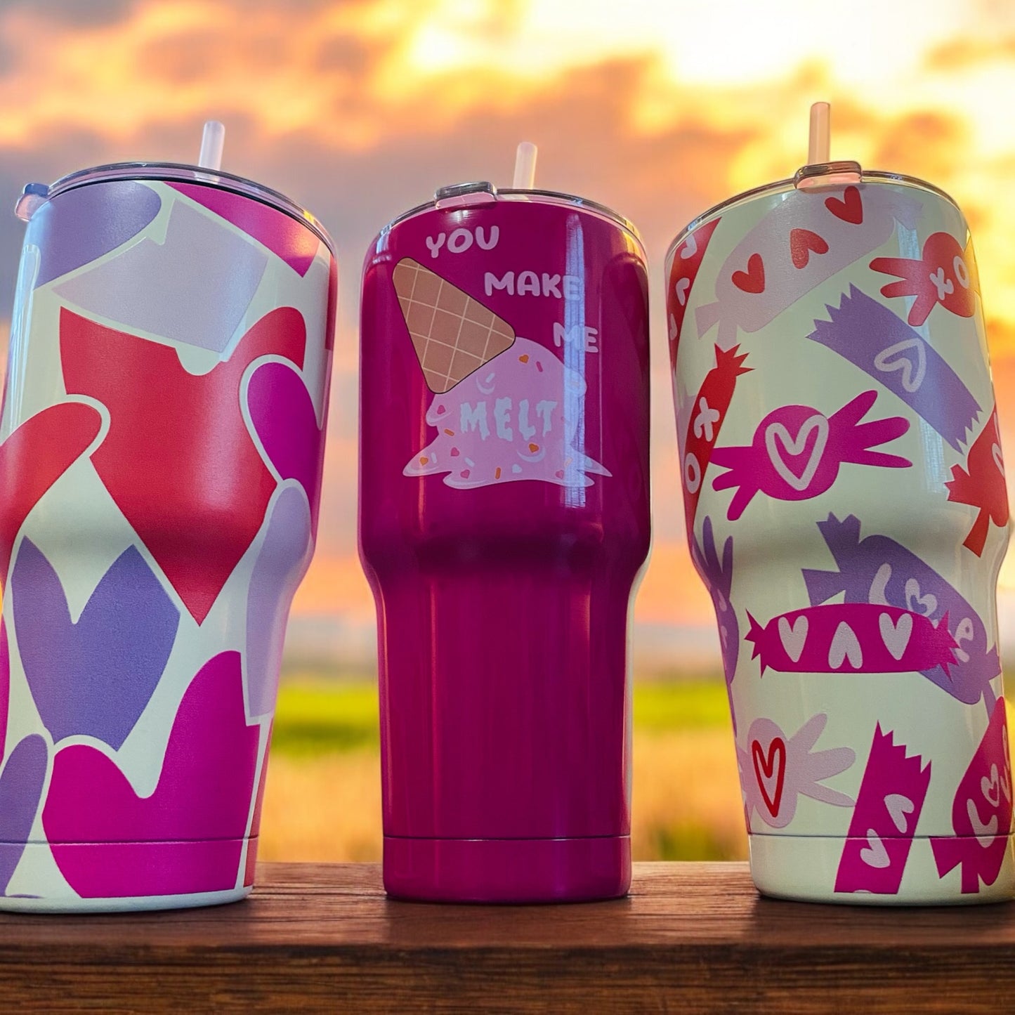 32 oz. Heart-Shaped Tumbler