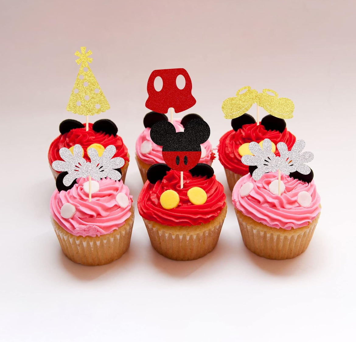 Minnie Mouse Cupcake Toppers (30 pcs.)