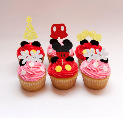 Minnie Mouse Cupcake Toppers (30 pcs.)