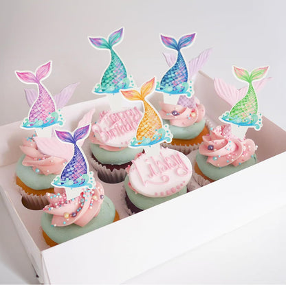 Mermaid Cupcake Toppers (36 pcs.)
