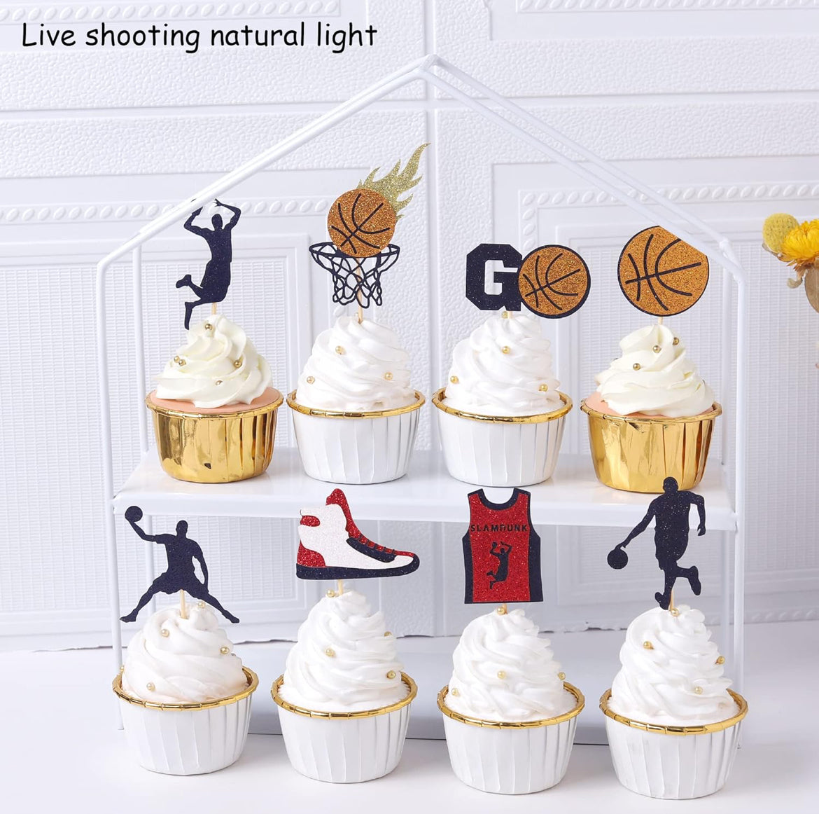 Basketball Cupcake Toppers (24 pcs.)