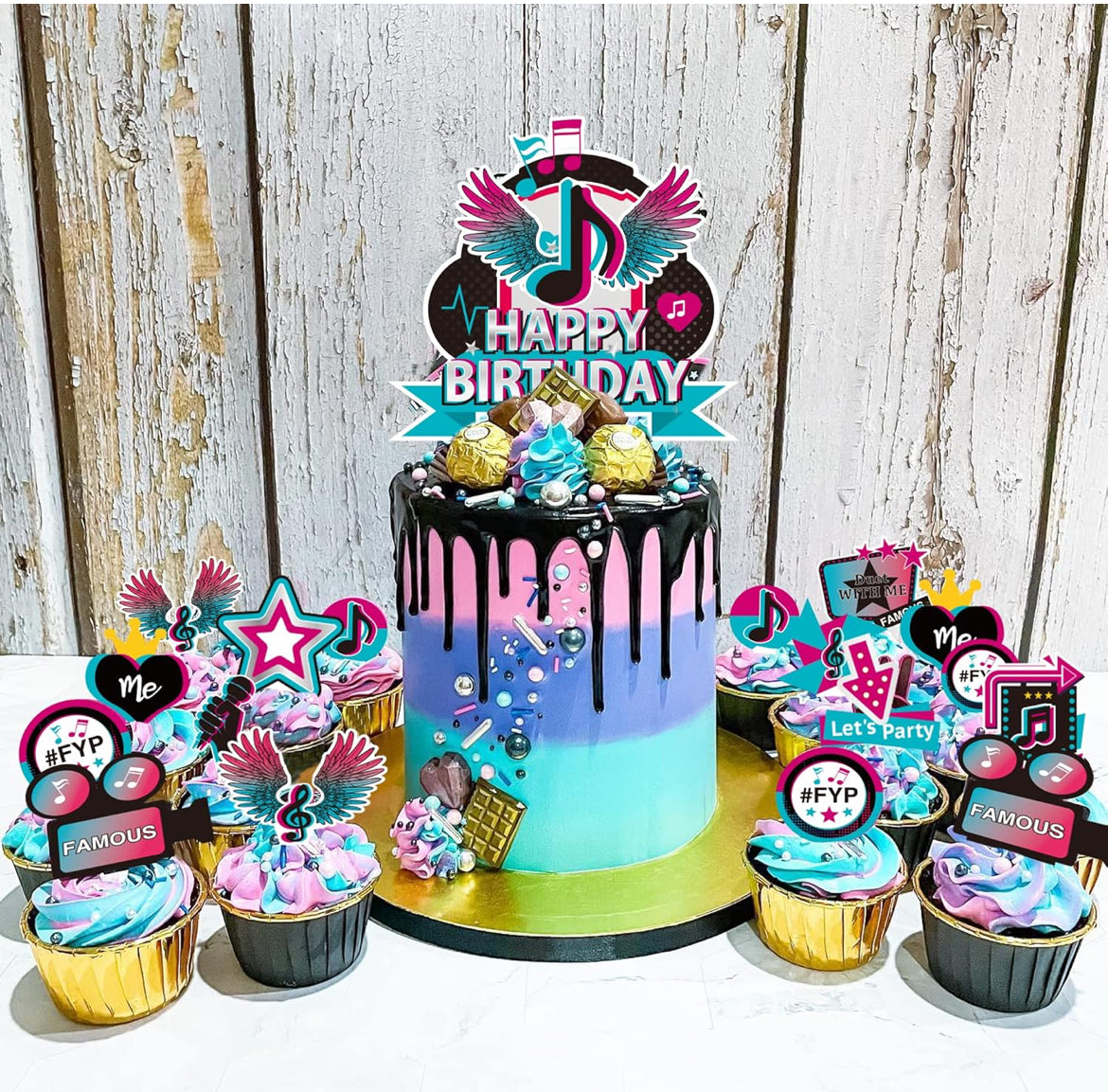 Tiktok Cupcake Toppers (49 pcs.)