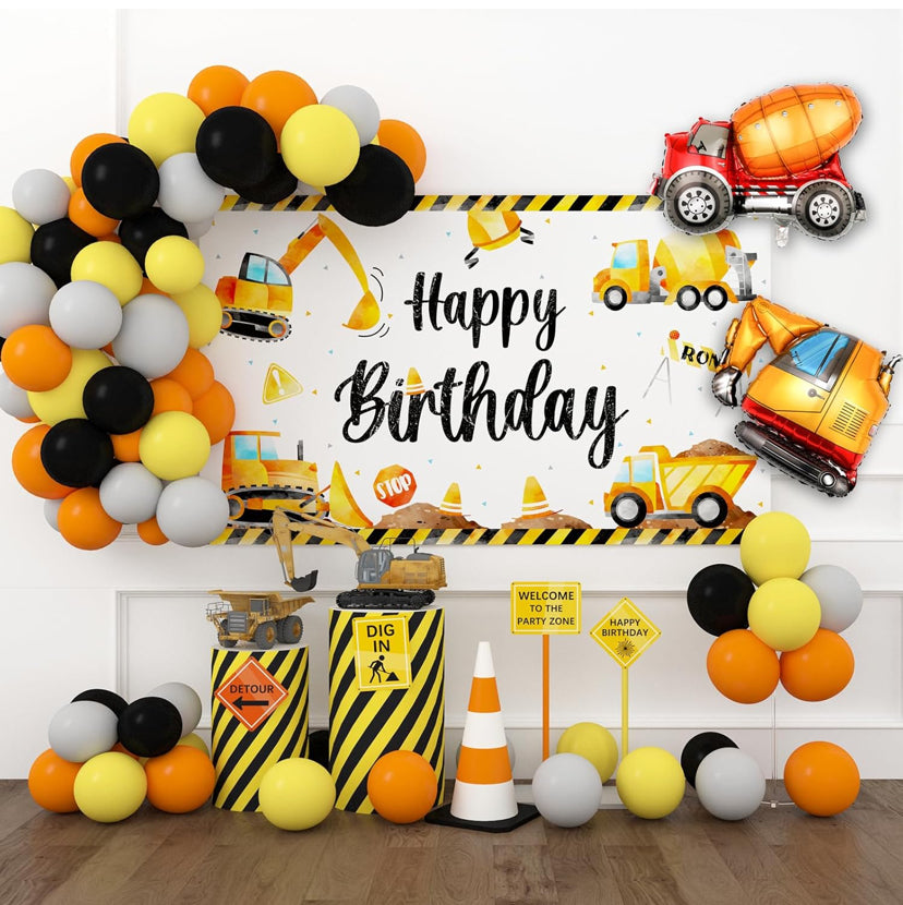 Construction Bday Theme