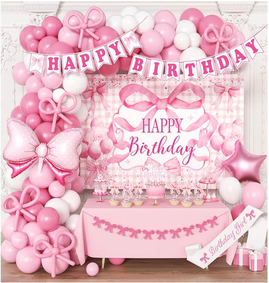 Pink Girl (Bow) Bday Theme