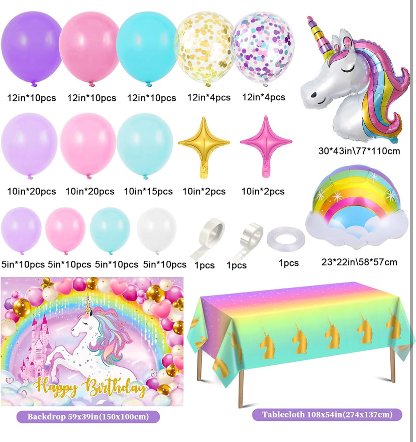 Unicorn Bday Theme