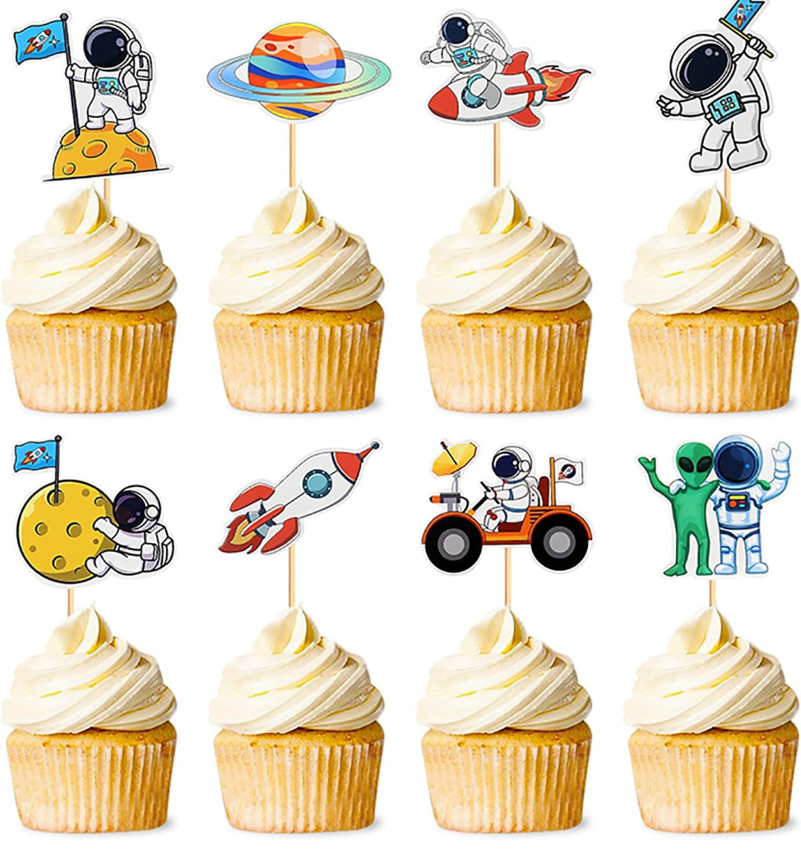 Astronaut Cupcake Toppers (24 pcs.)