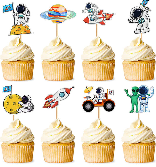 Astronaut Cupcake Toppers (24 pcs.)