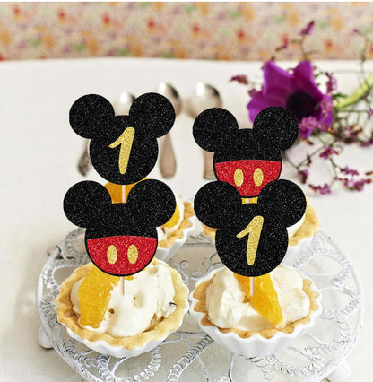 Mickey Mouse Cupcake Toppers (24 pcs.)