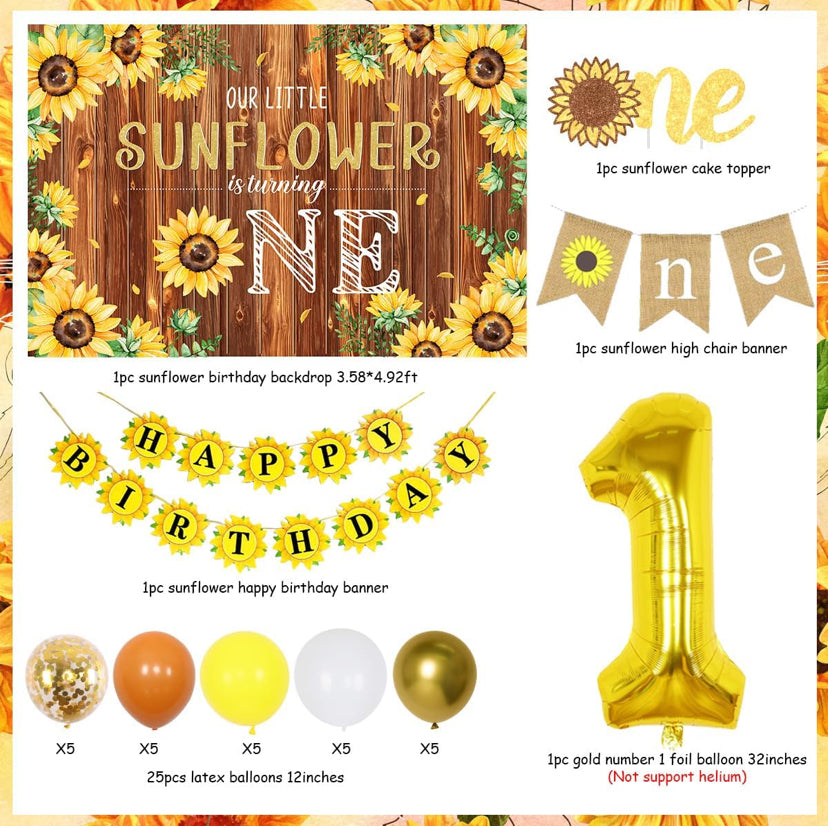 Sunflower Bday Theme