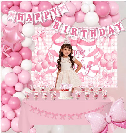 Pink Girl (Bow) Bday Theme
