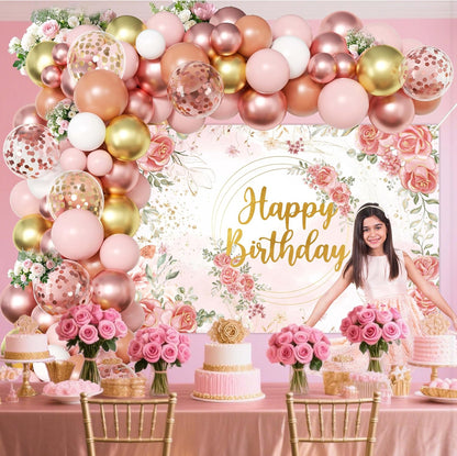 Rose Gold Bday Theme